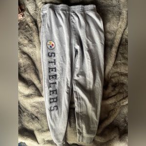Steelers NFL Team Apparel Grey Joggers